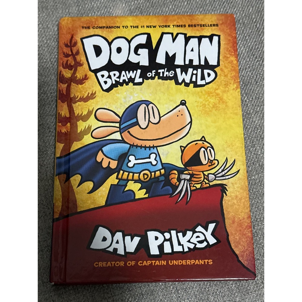 Dog Man Brawl of the World Hardcover Book